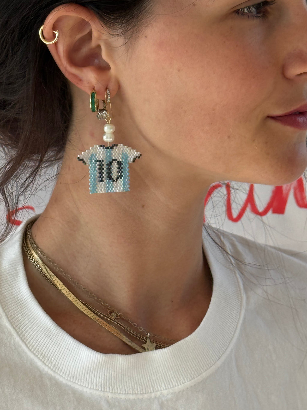 Argentina World Cup Earrings