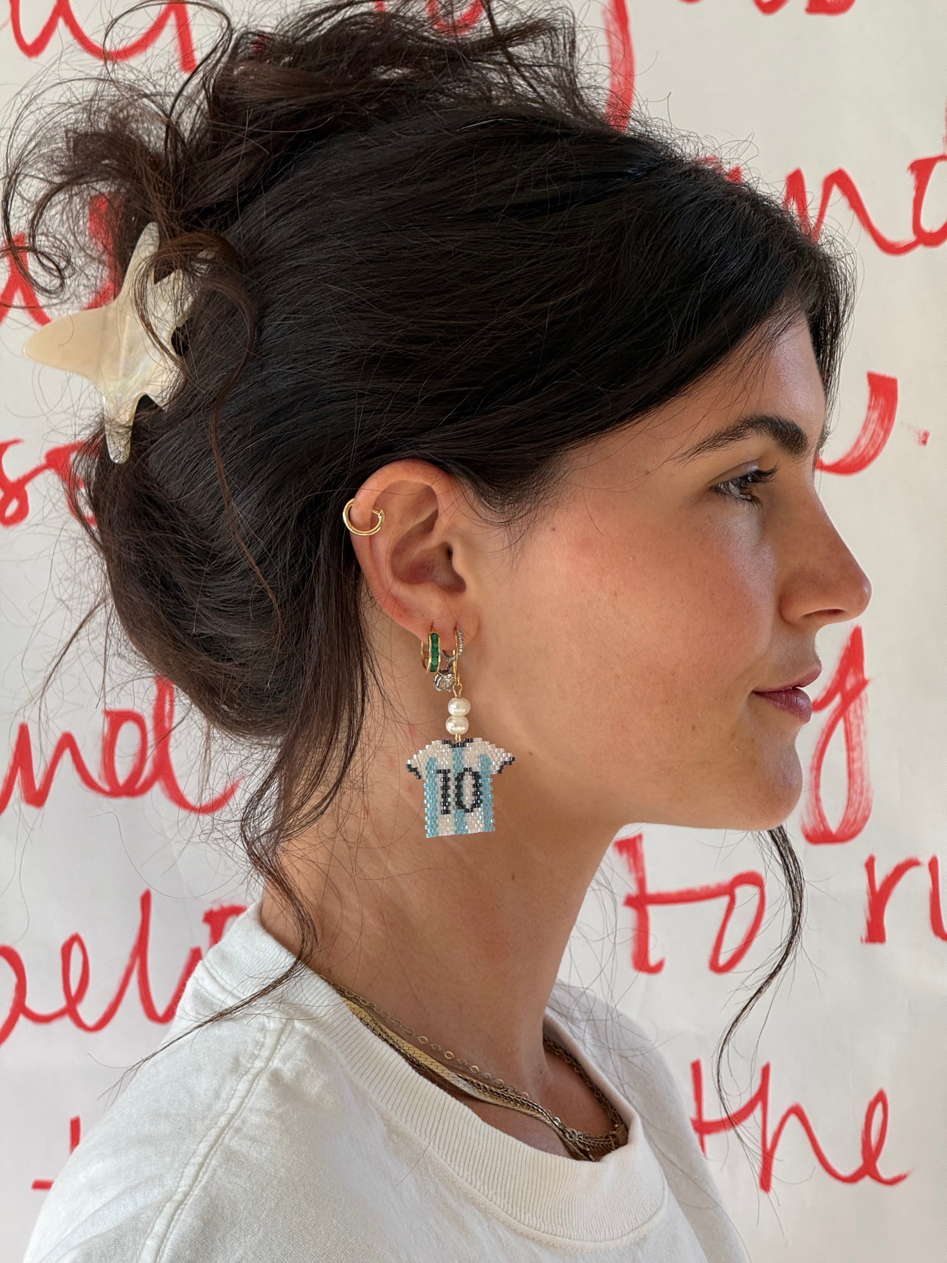 Argentina World Cup Earrings