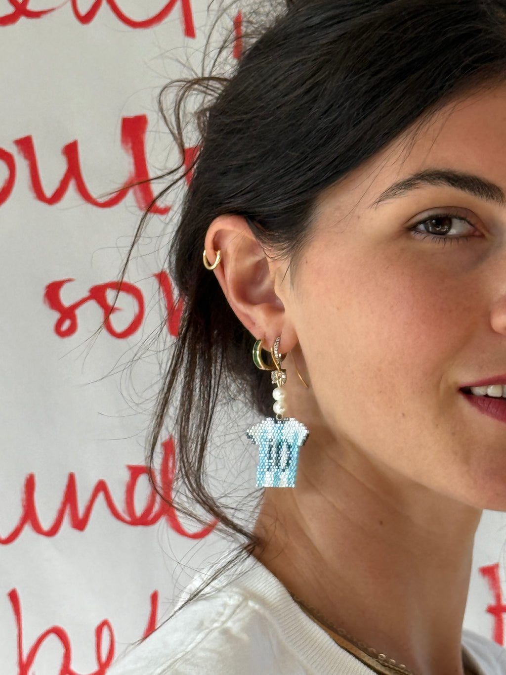 Argentina World Cup Earrings