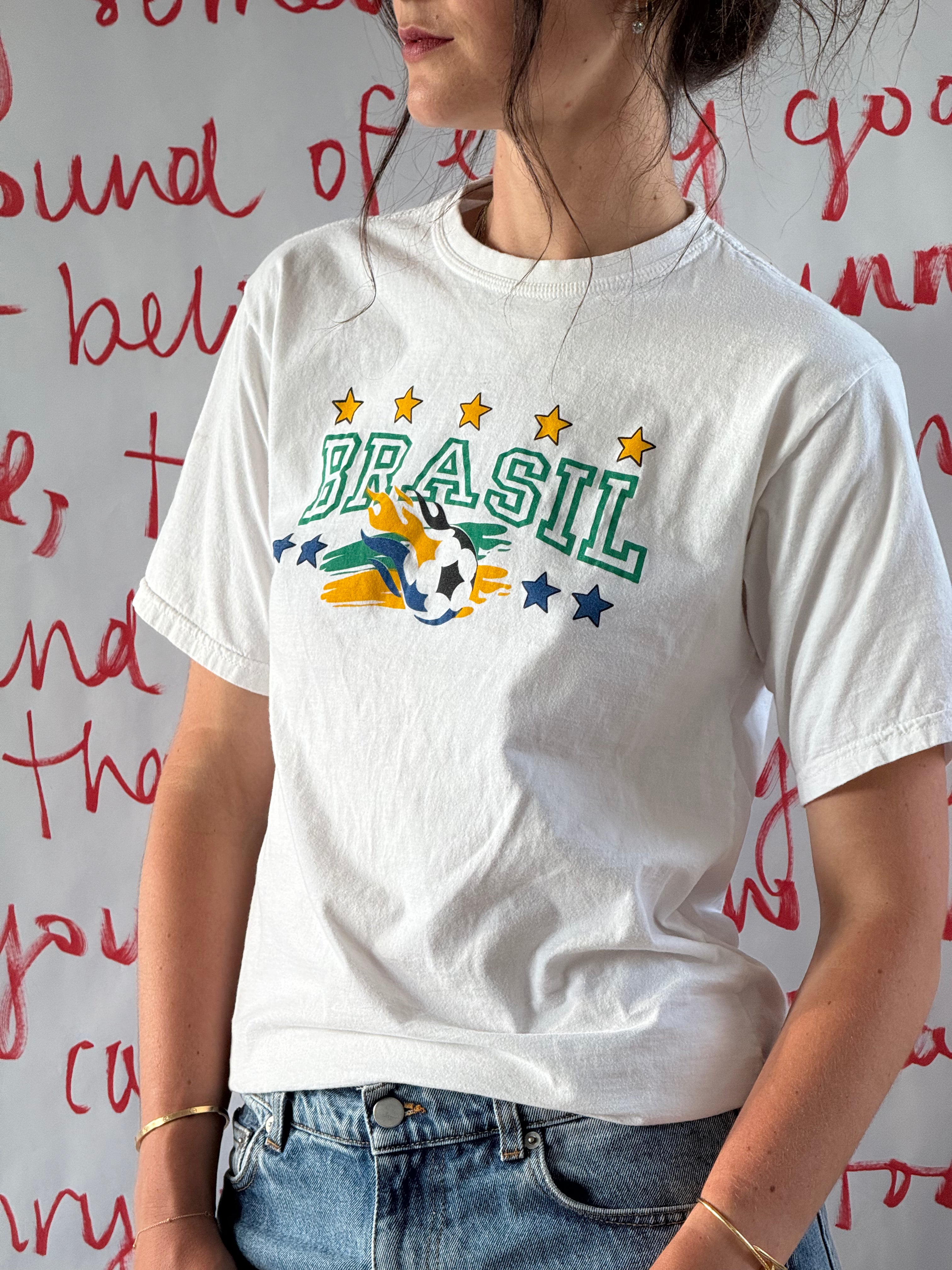 Summer of Soccer Vintage Tee: Brazil