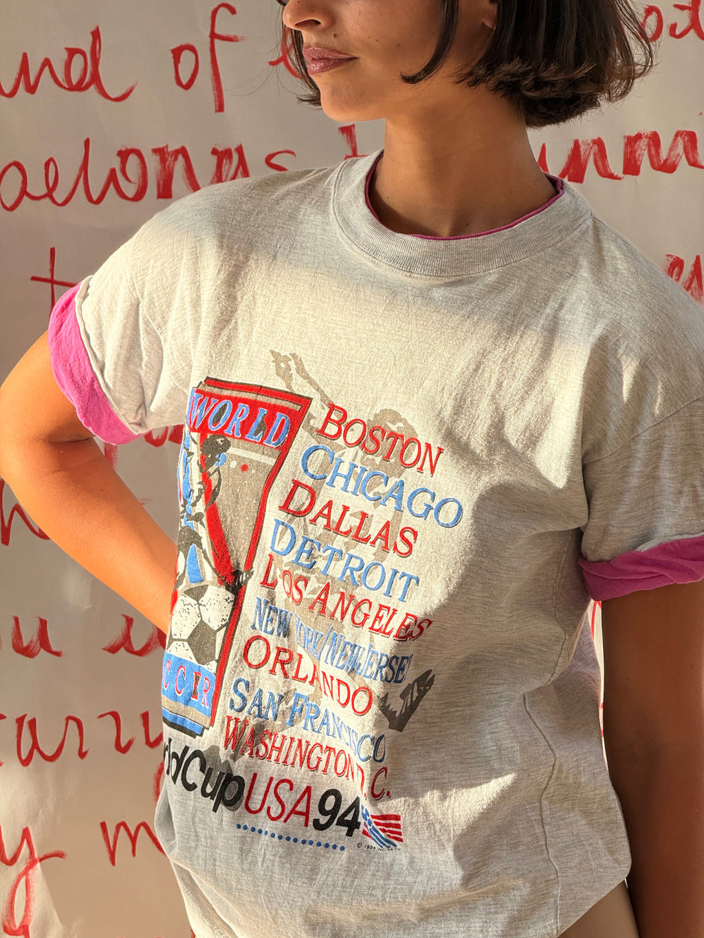 Summer of Soccer Vintage Tee: USA