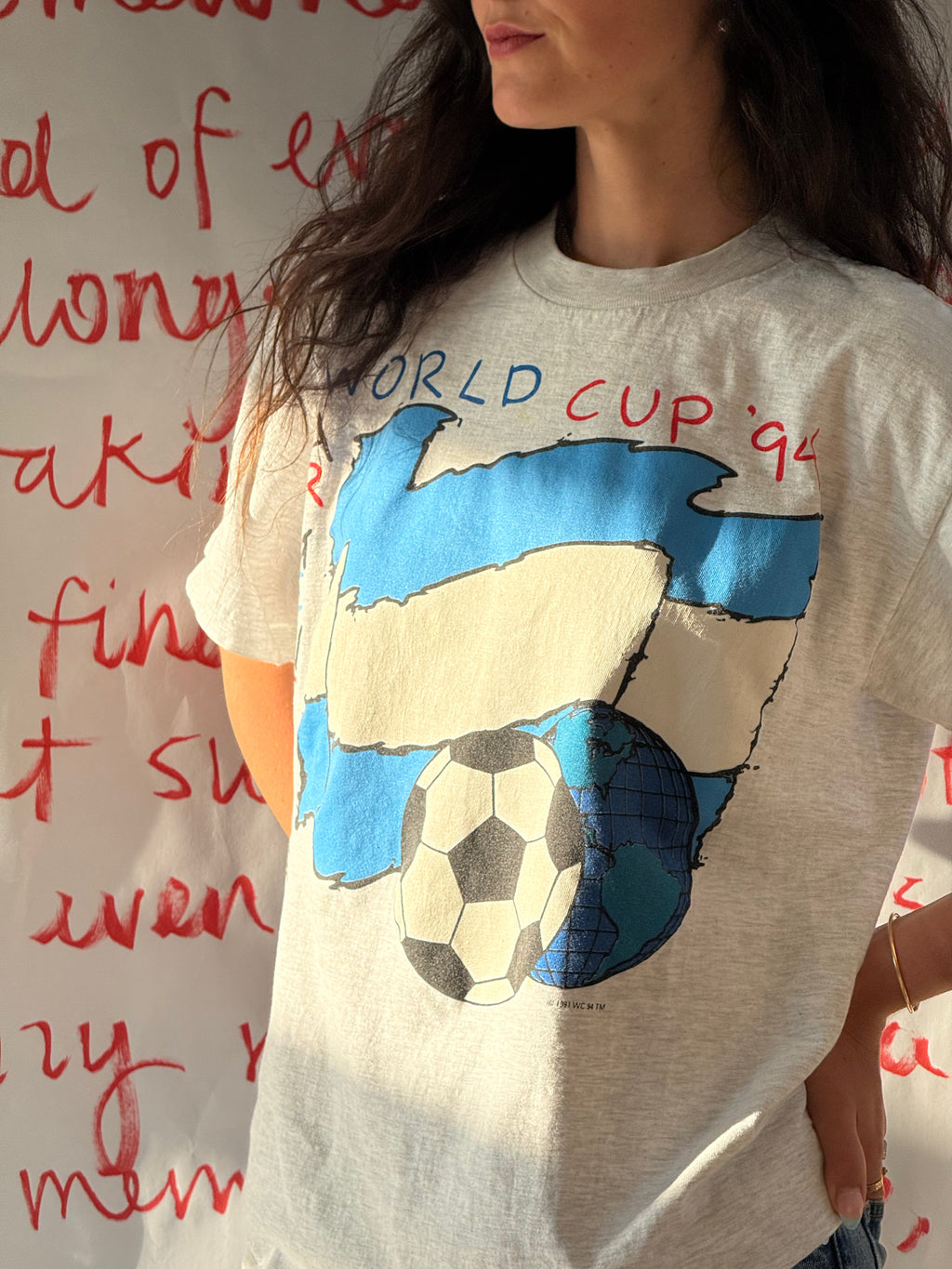 Summer of Soccer Vintage Tee: Argentina