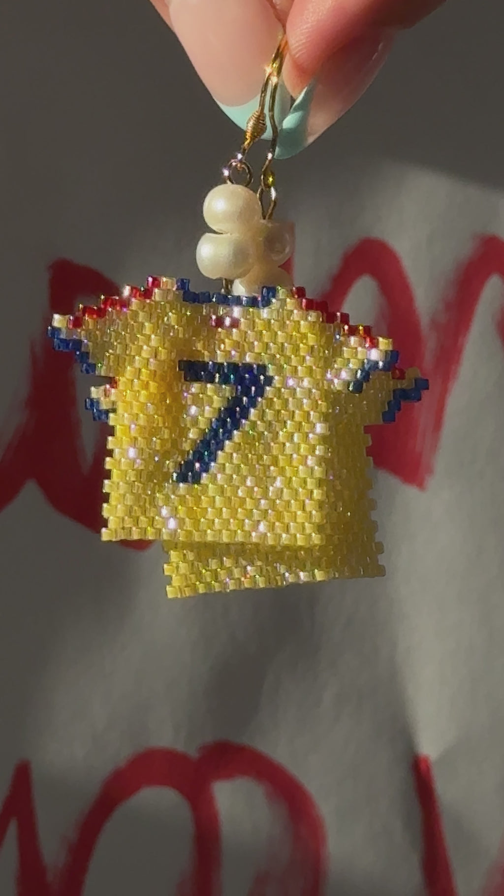Colombia World Cup Earrings