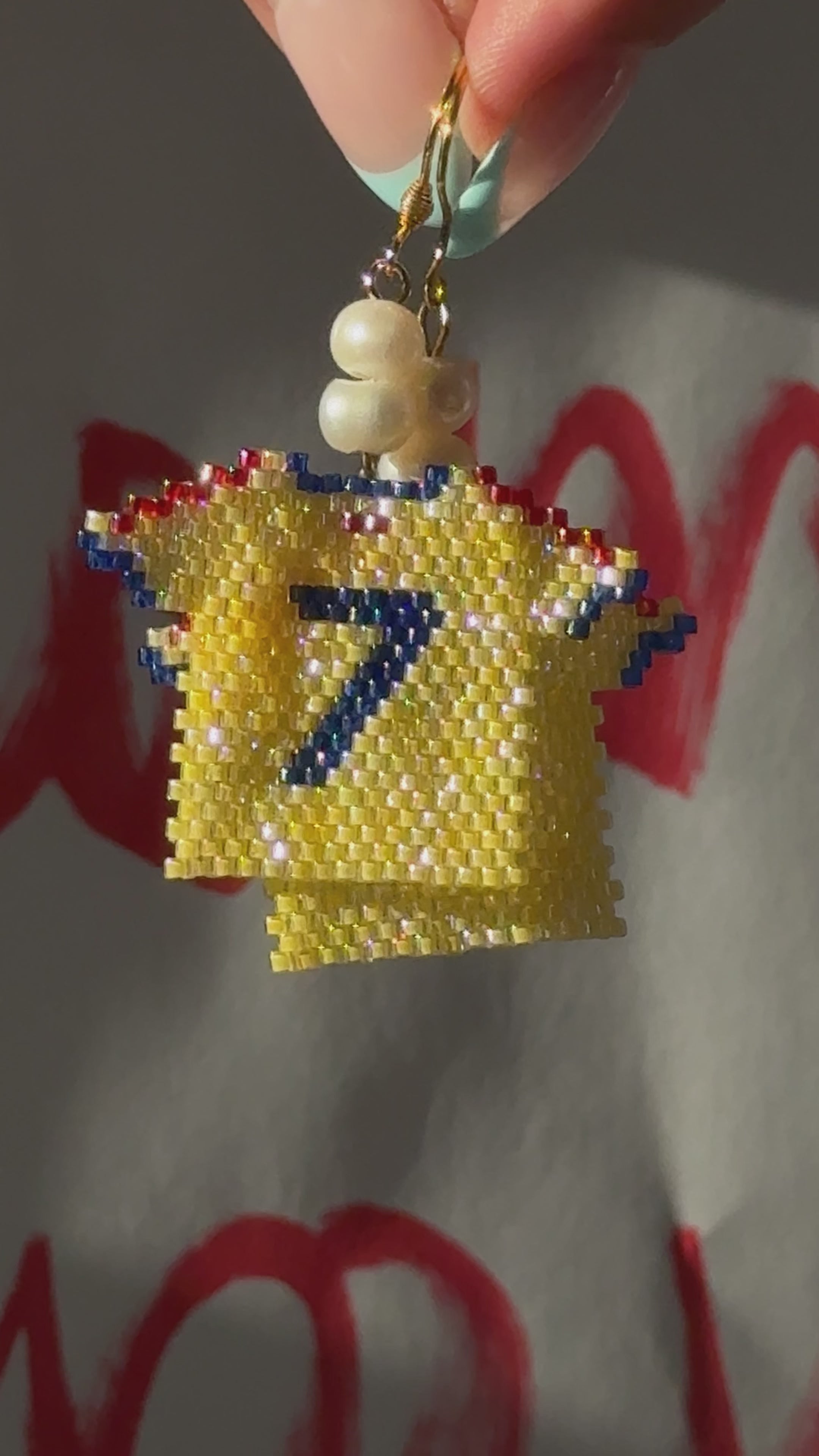 Colombia World Cup Earrings